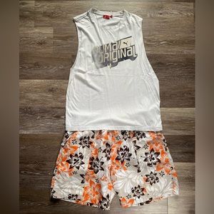 PUMA men’s cut off gym tee